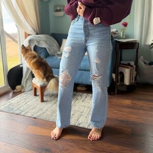 Levi’s ribcage straight ankle jeans